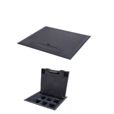 KANLUX 28300 BIURO+ 04-0011-100 padlódoboz Műanyag padlódoboz 6xM45 250V AC 16A IP20 antracit