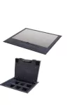 KANLUX 28301 BIURO+ 04-0012-100 padlódoboz Műanyag padlódoboz 6xM45 250V AC 16A IP20 rozsdamentes acél