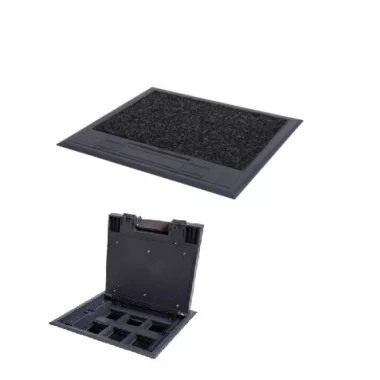 KANLUX 28302 BIURO+ 04-0013-100 padlódoboz Műanyag padlódoboz 6xM45 250V AC 16A IP20 antracit