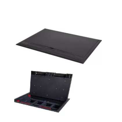   KANLUX 28303 BIURO+ 04-0021-100 padlódoboz Műanyag padlódoboz 8xM45  250V AC 16A IP20 antracit