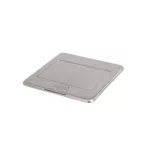   KANLUX 28307 BIURO+ 04-0032-100 padlódoboz POP-UP fém szögl. 1+1/2xM45 250V AC 16A IP20 rozsdamentes acél