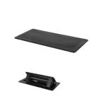   KANLUX 28314 BIURO+ 04-0061-100 aszt.doboz Soft POP-UP fém asztali, 3xM45 250V AC 16A IP20 fekete