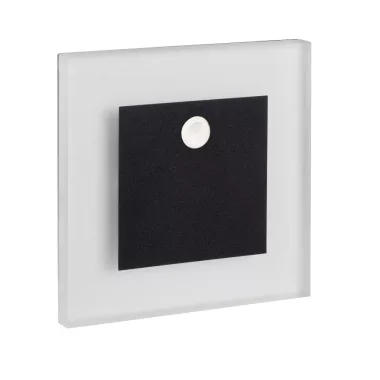 KANLUX 29856 lépcsővilágító mozgásérzékelővel 12V 0.8W 4000K 14lm IP20 fekete beépített LED A++ -> A