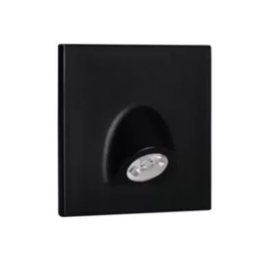KANLUX 32497 lépcsővilágító 12V 0.7W 4000K 35lm IP20 fekete szögletes beépített LED A++ -> A KANLUX 32497 lépcsővilágító 12V 0.7W 4000K 35lm IP20 fekete szögletes beépített LED A++ -> A