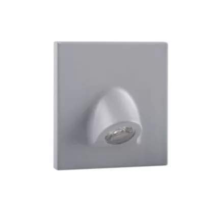 KANLUX 32499 lépcsővilágító 12V 0.7W 4000K 35lm IP20 szürke szögletes beépített LED A++ -> KANLUX 32499 lépcsővilágító 12V 0.7W 4000K 35lm IP20 szürke szögletes beépített LED A++ ->