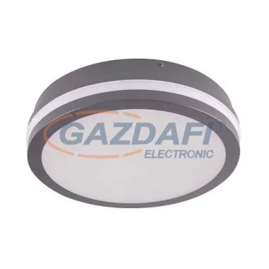 KANLUX 32945 Mennyezeti/fali lámpa mozgásérzékelős 220V 18W 4000K 1550lm IP54 grafit kerek beépített LED A++ -> A