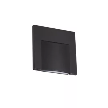 KANLUX 33332 ERINUS LED L B-WW lépcsővilágító lámpa 12V DC 0.8W 12V DC 15lm 3000K IP20 fekete