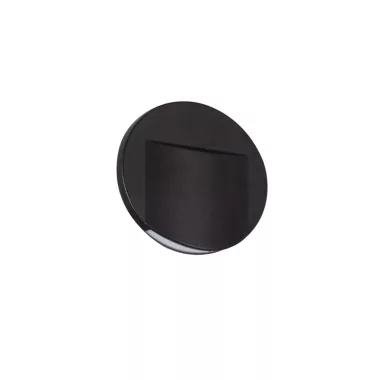 KANLUX 33334 ERINUS LED O B-WW lépcsővilágító lámpa 12V DC 0.8W 12V DC 15lm 3000K IP20 fek