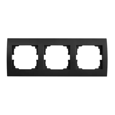 KANLUX 33574 LOGI 02-1480-042 fek Hármas keret, vízszintes matt fekete