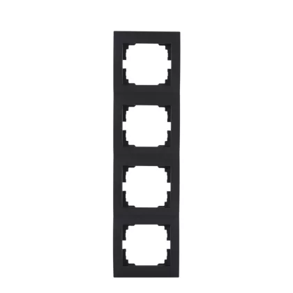   KANLUX 33580 LOGI 02-1540-042 fekete Négyes keret, függőleges matt fekete