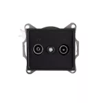   KANLUX 33588 LOGI 02-1330-042 fekete Antenna csatlakozó aljzat matt fekete