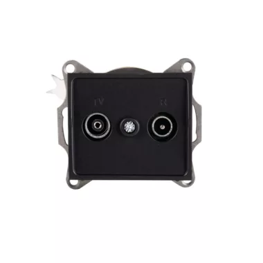 KANLUX 33588 LOGI 02-1330-042 fekete Antenna csatlakozó aljzat matt fekete