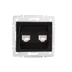   KANLUX 33593 LOGI 02-1410-042 fekete Dupla adatcsatl.aljzat matt fekete
