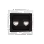  KANLUX 33595 LOGI 02-1420-042 fekete Dupla adatcsatl.aljzat matt fekete