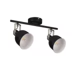   KANLUX 35642 DERATO EL-2I B-SR lámpa E14  2 x max 8W 220-240V AC E14 IP20 fekete / ezüst