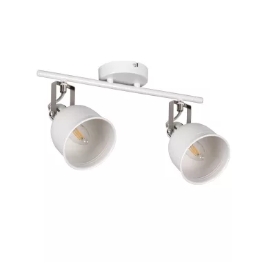 KANLUX 35643 DERATO EL-2I W-SR lámpa E14  2 x max 8W 220-240V AC E14 IP20 fehér / ezüst