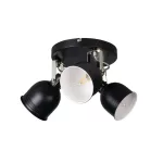   KANLUX 35644 DERATO EL-3O B-SR lámpa E14  3 x max 8W 220-240V AC E14 IP20 fekete / ezüst