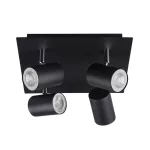   KANLUX 35697 EVALO EL-4O B-SR lámpa GU10  4 x max 10W 220-240V AC GU10 IP20 fekete