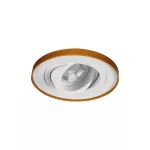   KANLUX 37168 TINY BORD DTO-W/G dekor. keret dekorációs keret max 10W 12V AC; 12V DC; 220-240V AC Gx5,3/GU10 IP20 fehér / arany