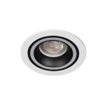   KANLUX 37255 FELINE DSO B/W dek. keret  max 10W 12V AC; 12V DC; 220-240V AC Gx5,3/GU10 IP20 fekete / fehér
