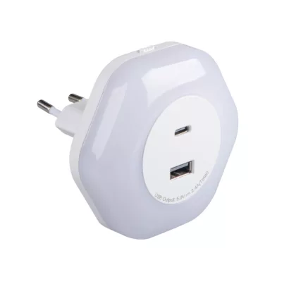   KANLUX 37397 BOLA LED 2xUSB WW W irányfény  max 15W 220-240V AC 3000K IP20 fehér