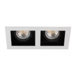   KANLUX 38366 ARET 2xDTL B/W dekorációs ker.  2 x max 10W 12V AC; 12V DC; 220-240V AC Gx5,3/GU10 IP20 fehér / fekete