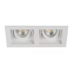   KANLUX 38367 ARET 2xDTL W/W dekorációs ker.  2 x max 10W 12V AC; 12V DC; 220-240V AC Gx5,3/GU10 IP20 fehér