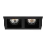   KANLUX 38368 ARET 2xDTL B/B dekorációs ker.  2 x max 10W 12V AC; 12V DC; 220-240V AC Gx5,3/GU10 IP20 fekete