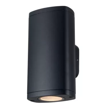 KANLUX 38882 ZEVI EL 2GU10 B lámpa  2 x max 10W 220-240V AC GU10 IP54 fekete