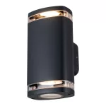   KANLUX 38886 ZEVI W EL 2GU10 B lámpa  2 x max 10W 220-240V AC GU10 IP54 fekete