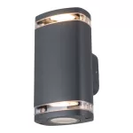   KANLUX 38887 ZEVI W EL 2GU10 G lámpa  2 x max 10W 220-240V AC GU10 IP54 szürke