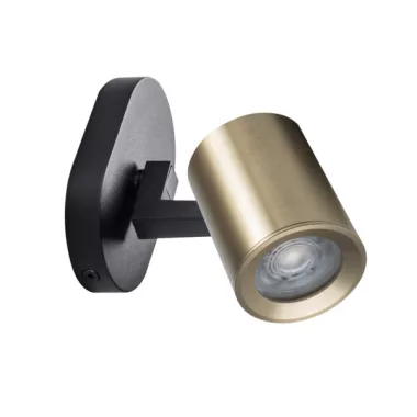 KANLUX 38960 LAURIN EL-1O B-G lámpa GU10  max 10W 220-240V AC GU10 IP20 fekete / arany