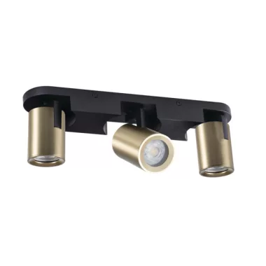 KANLUX 38962 LAURIN EL-3I B-G lámpa GU10  3 x max 10W 220-240V AC GU10 IP20 fekete / arany