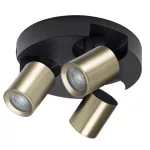   KANLUX 38963 LAURIN EL-3O B-G lámpa GU10  3 x max 10W 220-240V AC GU10 IP20 fekete / arany