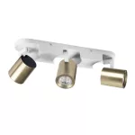   KANLUX 38966 LAURIN EL-3I W-G lámpa GU10  3 x max 10W 220-240V AC GU10 IP20 fehér / arany