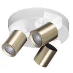   KANLUX 38967 LAURIN EL-3O W-G lámpa GU10  3 x max 10W 220-240V AC GU10 IP20 fehér / arany