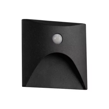 KANLUX 39142 EXIN LED PIR L B-NW lépcsővilágító lámpa  2.5W 220-240V AC 50lm 4000K IP65 fekete