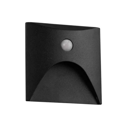   KANLUX 39142 EXIN LED PIR L B-NW lépcsővilágító lámpa  2.5W 220-240V AC 50lm 4000K IP65 fekete