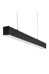 KANLUX 28450 AL 4LED 120-MPR-B Lámpatest T8 fénycsövekhez, IP20, 1230 mm, fekete