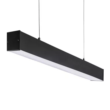 KANLUX 28450 AL 4LED 120-MPR-B Lámpatest T8 fénycsövekhez, IP20, 1230 mm, fekete