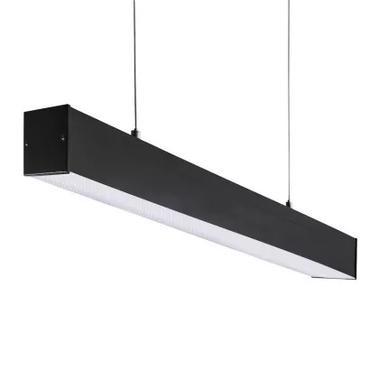   KANLUX 28450 AL 4LED 120-MPR-B Lámpatest T8 fénycsövekhez, IP20, 1230 mm, fekete