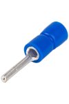 TRACON KCS Szigetelt csapos saru, ónozott elektrolitréz, kék 2,5mm2, (l1=12mm, d1=2,3mm), PVC