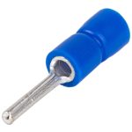 TRACON KCS Szigetelt csapos saru, ónozott elektrolitréz, kék 2,5mm2, (l1=12mm, d1=2,3mm), 