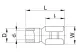 TRACON KCSH3 Szigetelt rátolható csatlakozó hüvely, sárgaréz, kék 2,8×0,5mm, 2,5mm2
