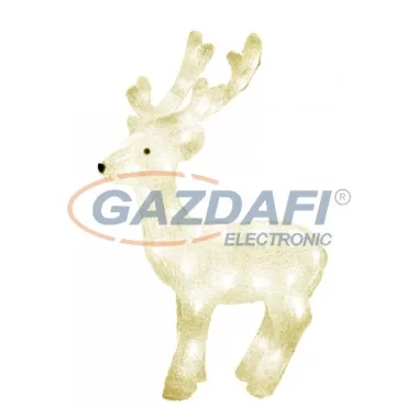 HOME KDA 3/WW Akril rénszarvas, IP44, meleg fehér, 63 cm