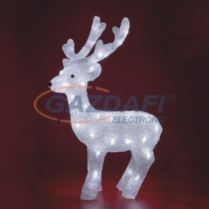 HOME KDA 3 Akril rénszarvas, IP44, hideg fehér, 63 cm