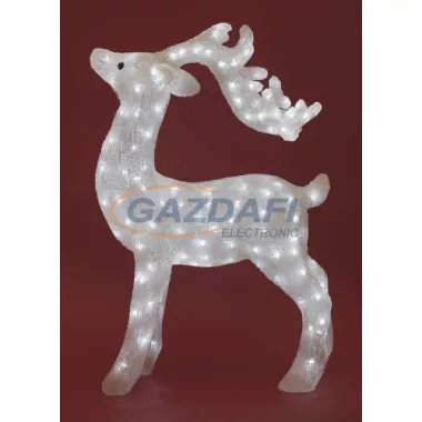 HOME KDA 8 Akril rénszarvas, IP44, hideg fehér, 73 cm
