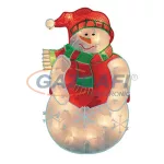   HOME KID 204 hóember ablakdísz hagyományos izzóval, meleg fehér fényű