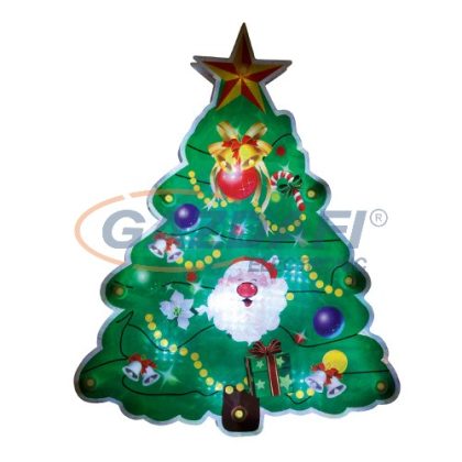   HOME KID 314 LED-es ablakdísz, karácsonyfa, hidegfehér fényű