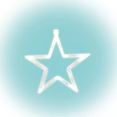 HOME KID 411 LED-es ablakdísz, csillag, melegfehér fényű